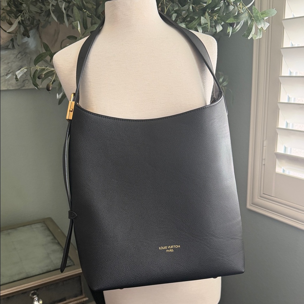 Louis Vuitton Leather Low Key Hobo with Monogram pouch New